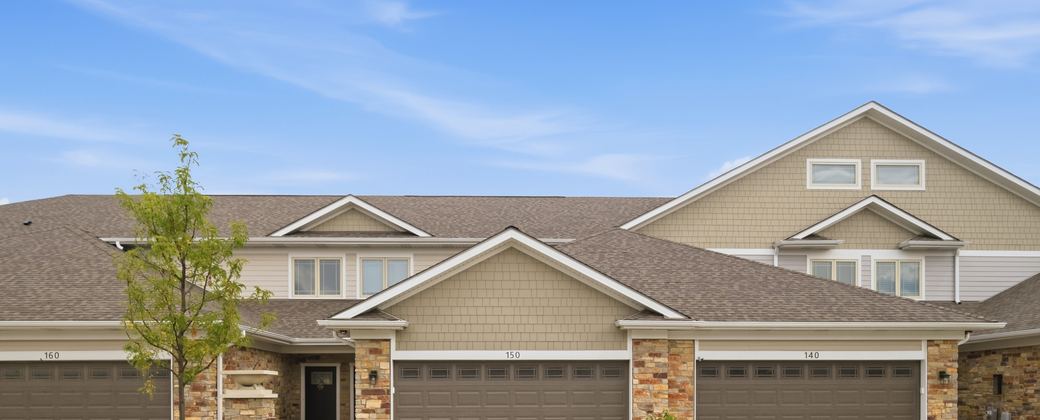 Completed Phase 2 townhomes at The Highlands at Prairie Park